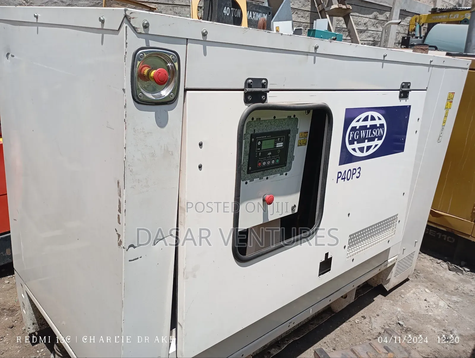 Generator 40kva Perkins Ex Uk