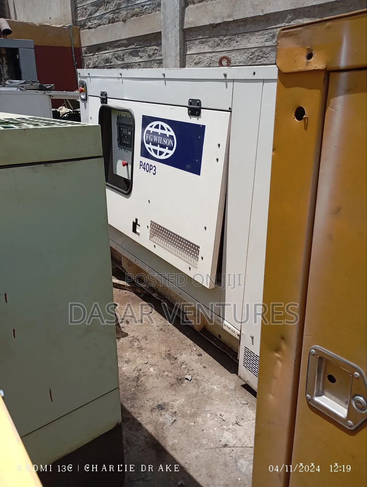 Generator 40kva Perkins Ex Uk