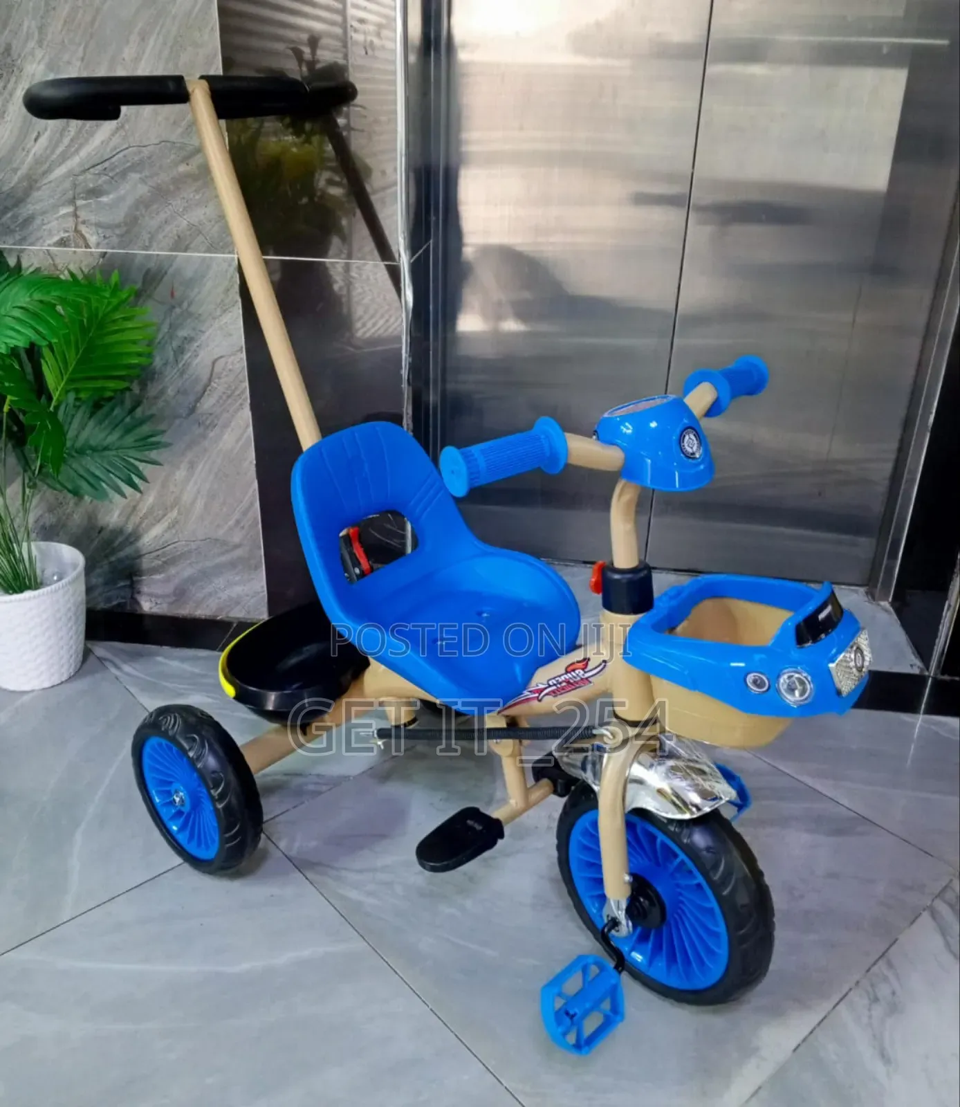 Push Tricycle With Detachable Handle/Melody