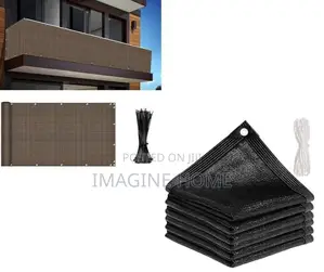 Brown Color Balcony Privacy Shield Decor