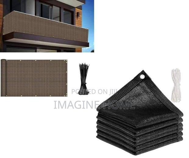Brown Color Balcony Privacy Shield Decor