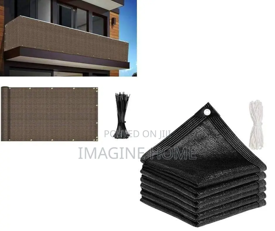 Brown Color Balcony Privacy Shield Decor