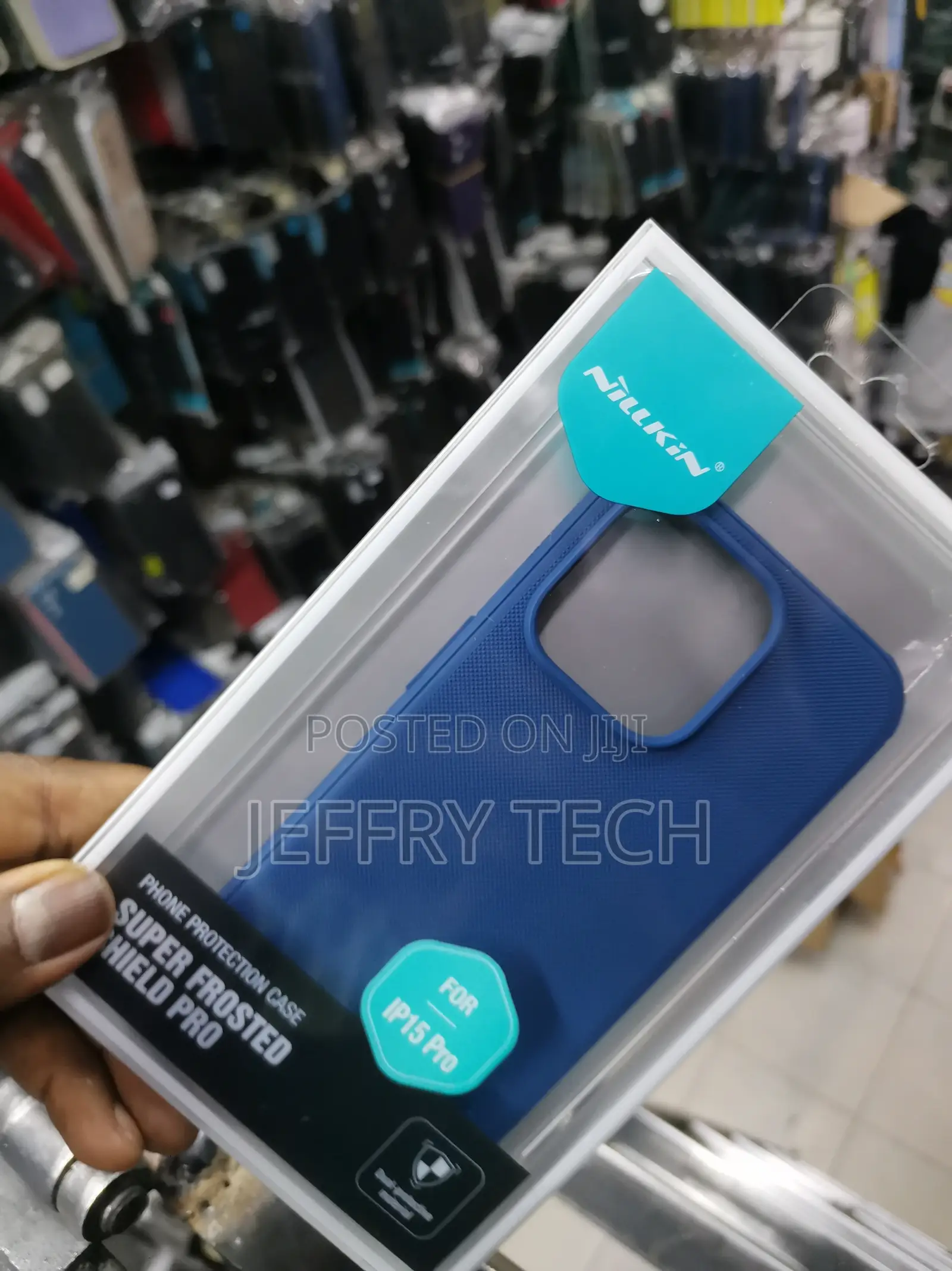 Nillkin Super Frosted Cover Case for iPhone 15 Pro -Blue