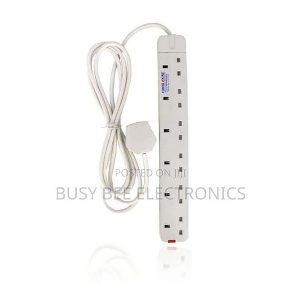 Power King 6 Way Extension Cable, 13A, 3m Long Cable - main view