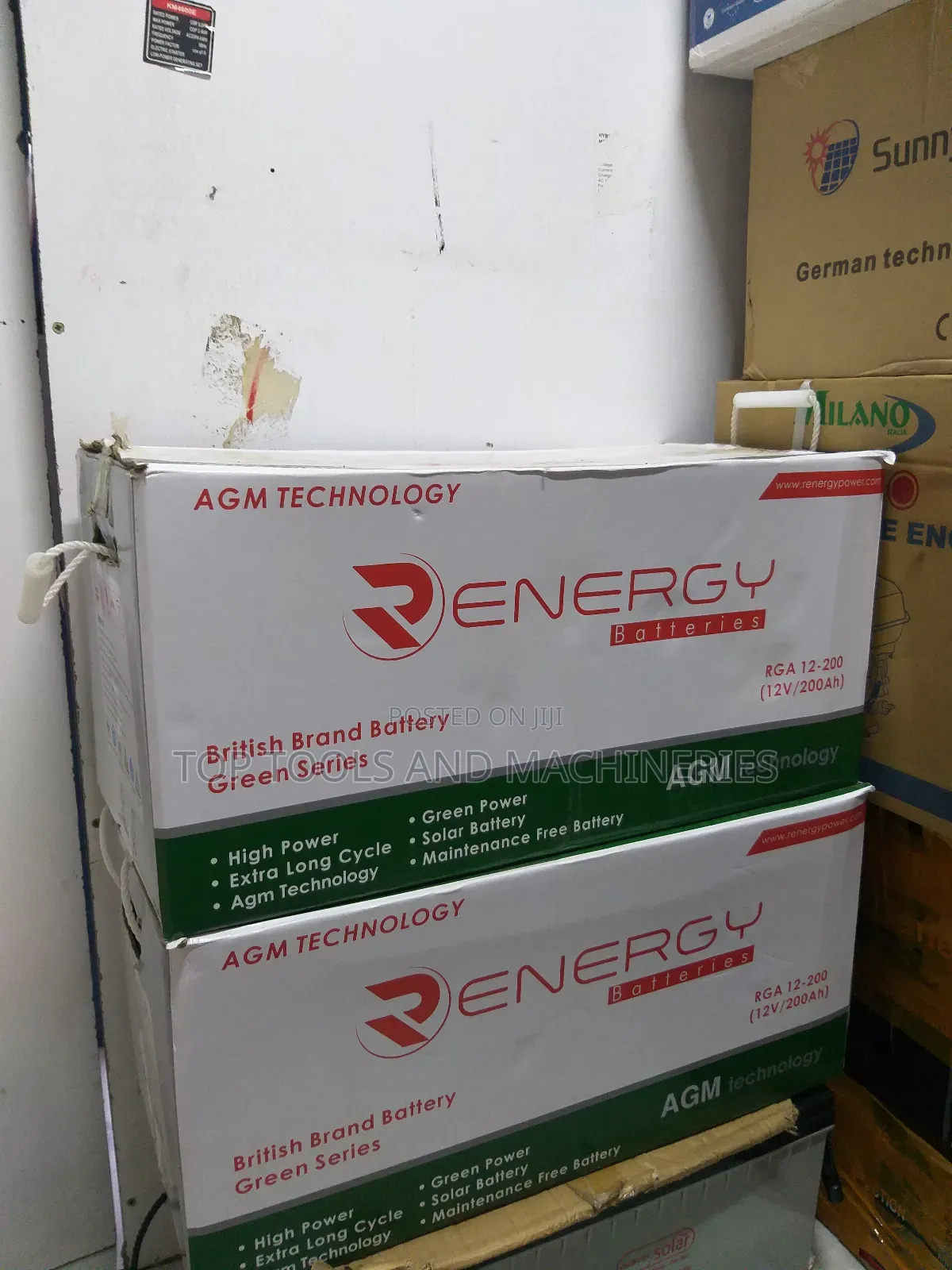 R Energy 12V200AH Maintenance Free European Gel Battery