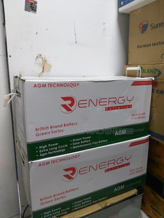 R Energy 12V200AH Maintenance Free European Gel Battery