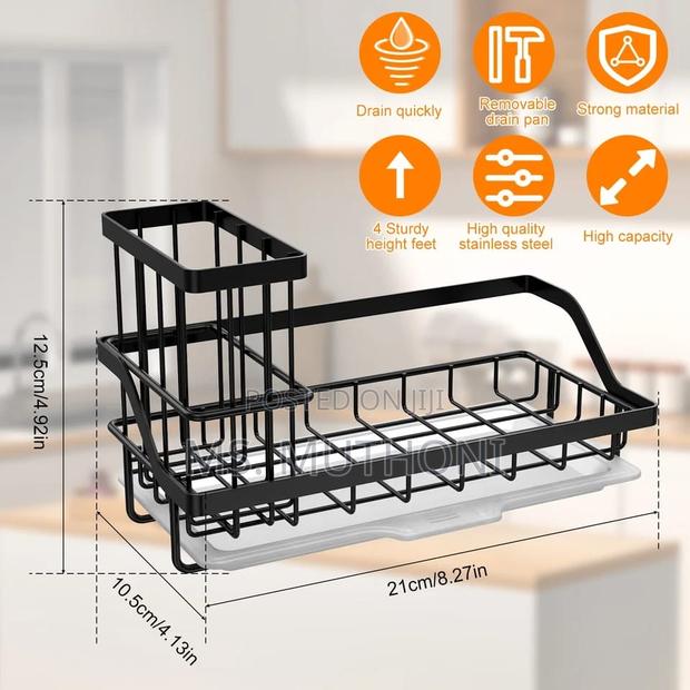 Kitchen Sink Drain Rack Stainless Steel - thumbnail 3