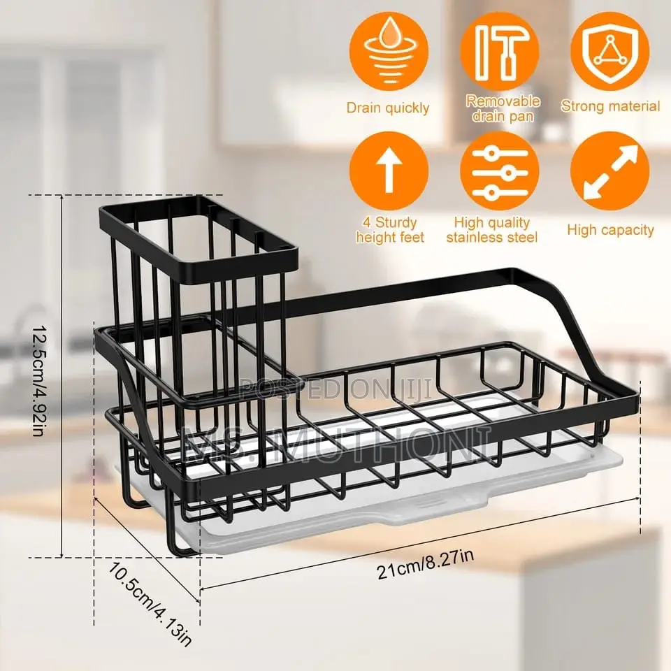 Kitchen Sink Drain Rack Stainless Steel