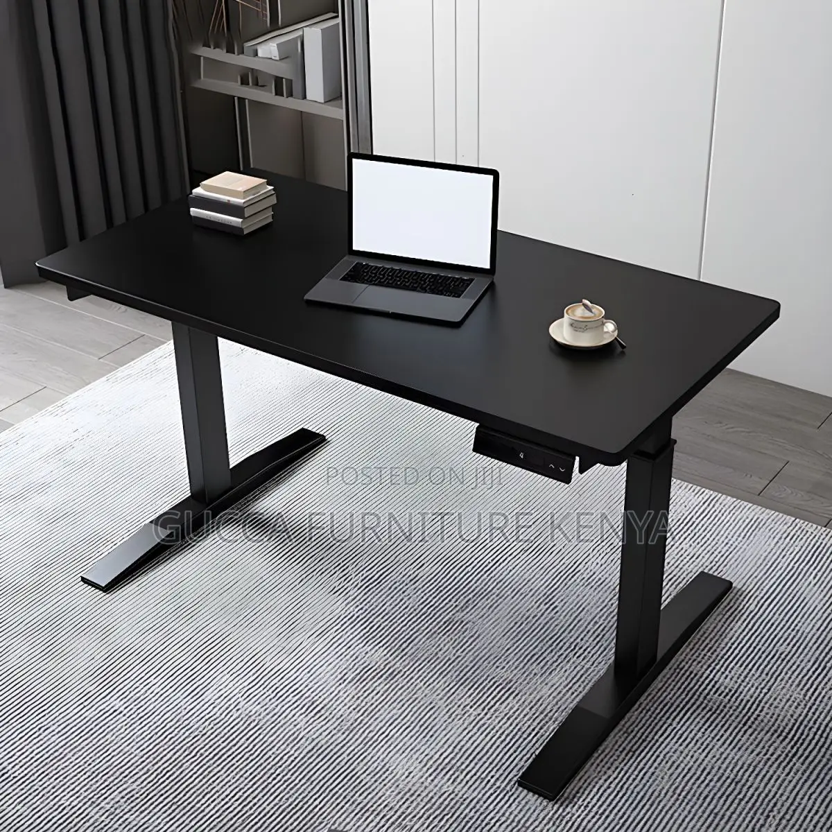 Executive Desk:1400mm Height Adjustable Standing Office Desk