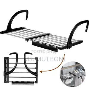 Foldable Clothes Drying Rack Stainless Steel for Balcony