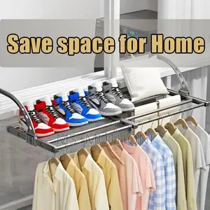 Foldable Clothes Drying Rack Stainless Steel for Balcony