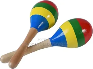 Maracas Large Colorful Wood Rumba