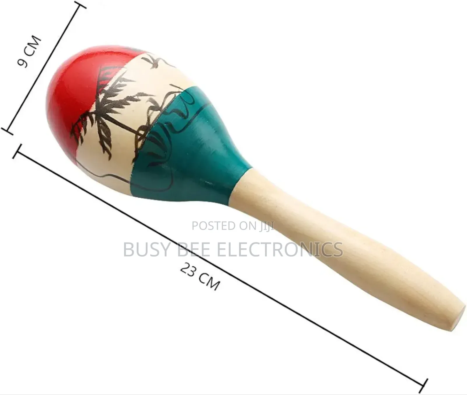 Maracas Large Colorful Wood Rumba