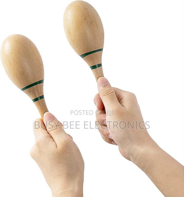 Natural Maracas Hand Percussion Rattles - thumbnail 2