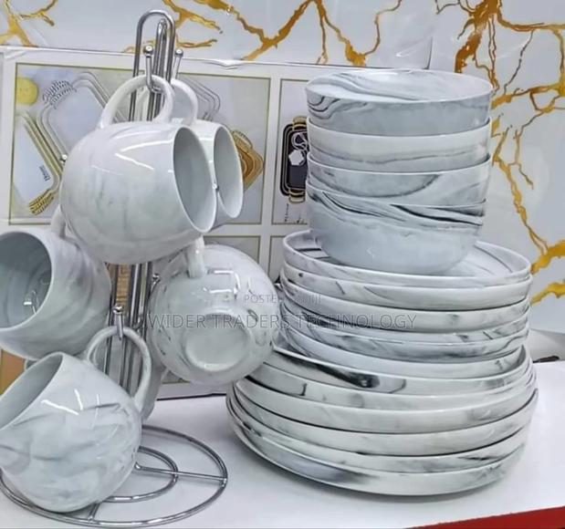 Marble Dinner Set
24 PCS Dinner Sets
6 Plates,