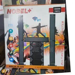 Nobel Tall Boy Speakers-Bt Hometheare-55000w Pmpo- Nb 2040