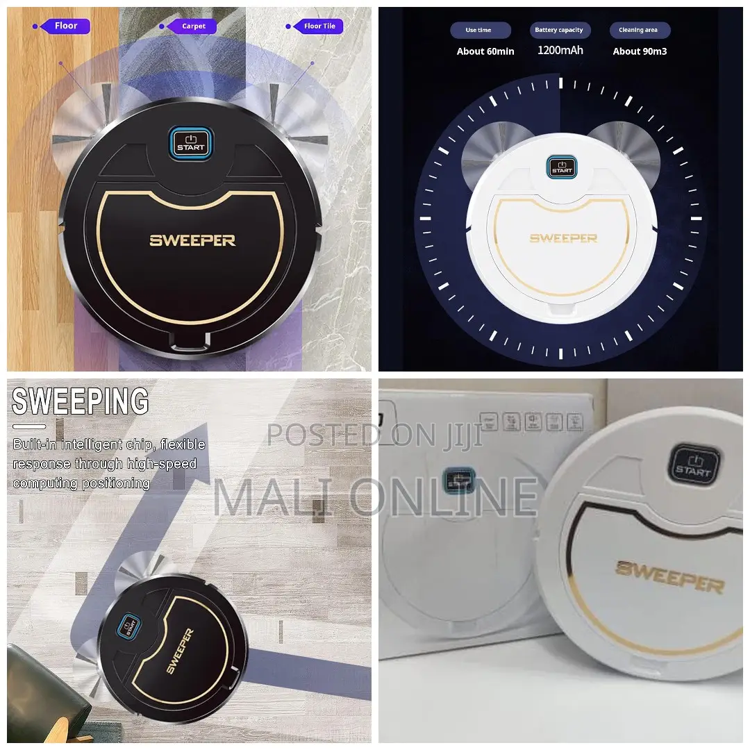 Smart Robotic Cleaning Home Dust Sweeper Wireless Vacuuming