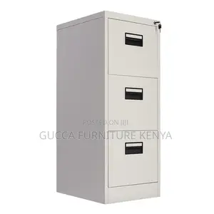 Cabinets:3-Drawer Steel Office Lockable Cabinet