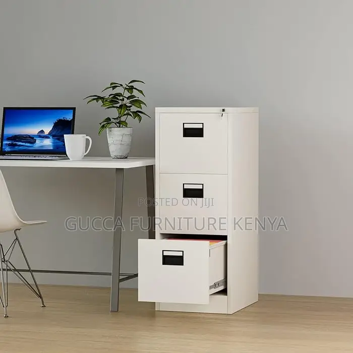 Cabinets:3-Drawer Steel Office Lockable Cabinet
