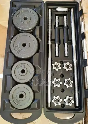 Black 50 KGS Dumbbells Chrome Cg-43