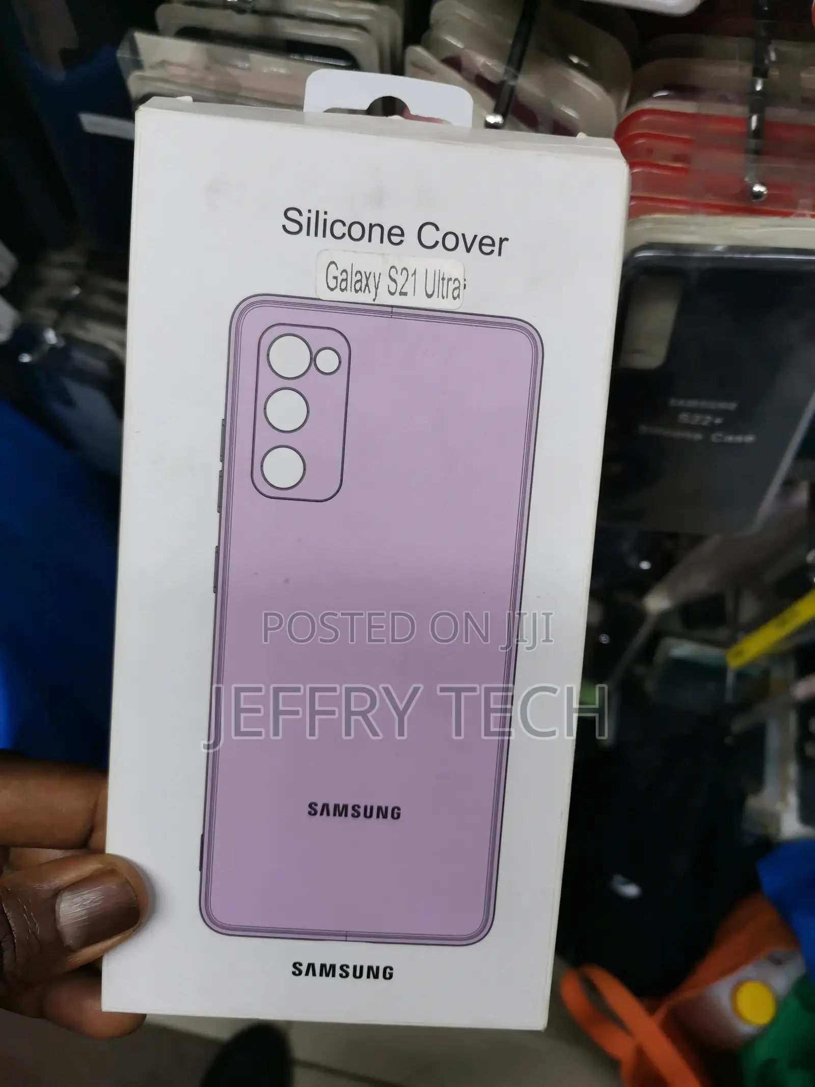 Soft Silicone Case for Samsung Galaxy S21 Ultra -Pink