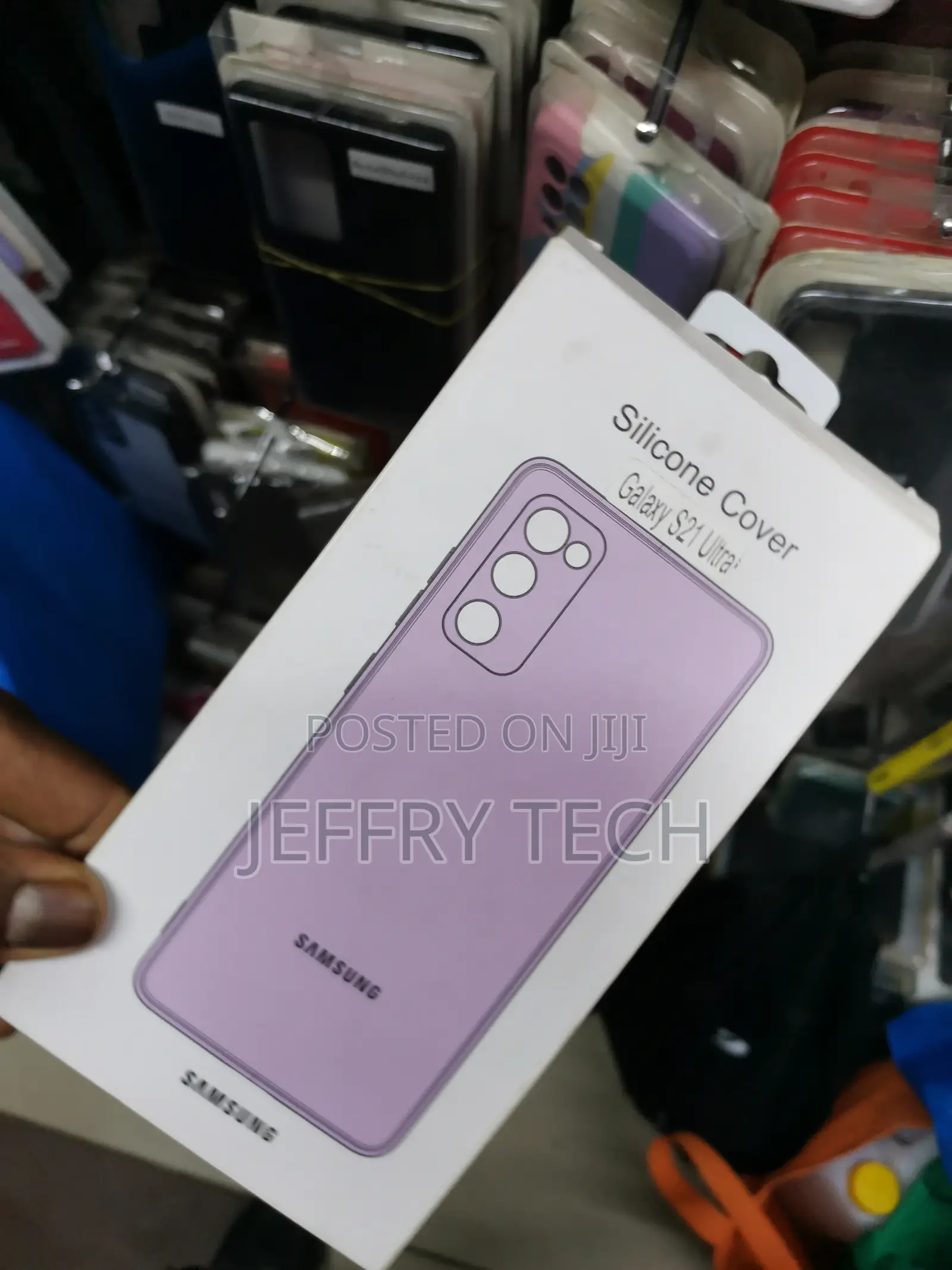 Soft Silicone Case for Samsung Galaxy S21 Ultra -Pink
