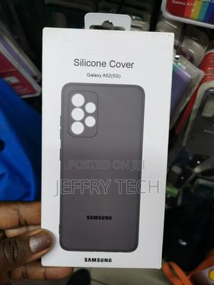 Silicone Soft Gel Rubber Case for Samsung A52 5g -Black - thumbnail 2