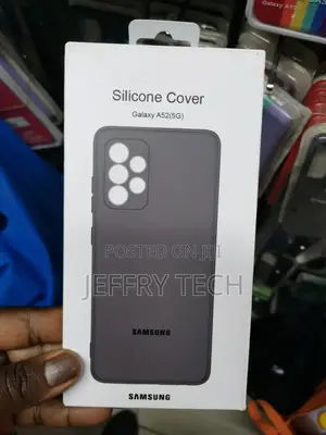 Silicone Soft Gel Rubber Case for Samsung A52 5g -Black
