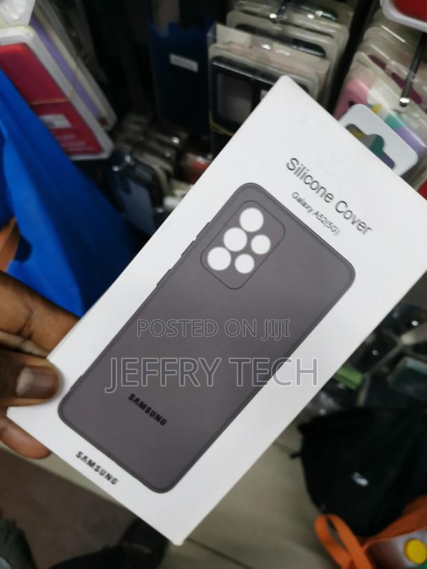 Silicone Soft Gel Rubber Case for Samsung A52 5g -Black - thumbnail 3