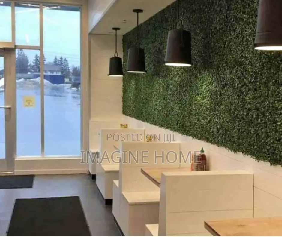 Artificial Green Wall Hedges Wall Decor Restaurant