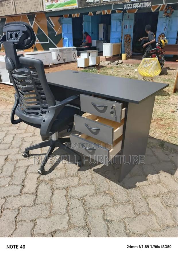 Clean Office Desk and Executive Chair