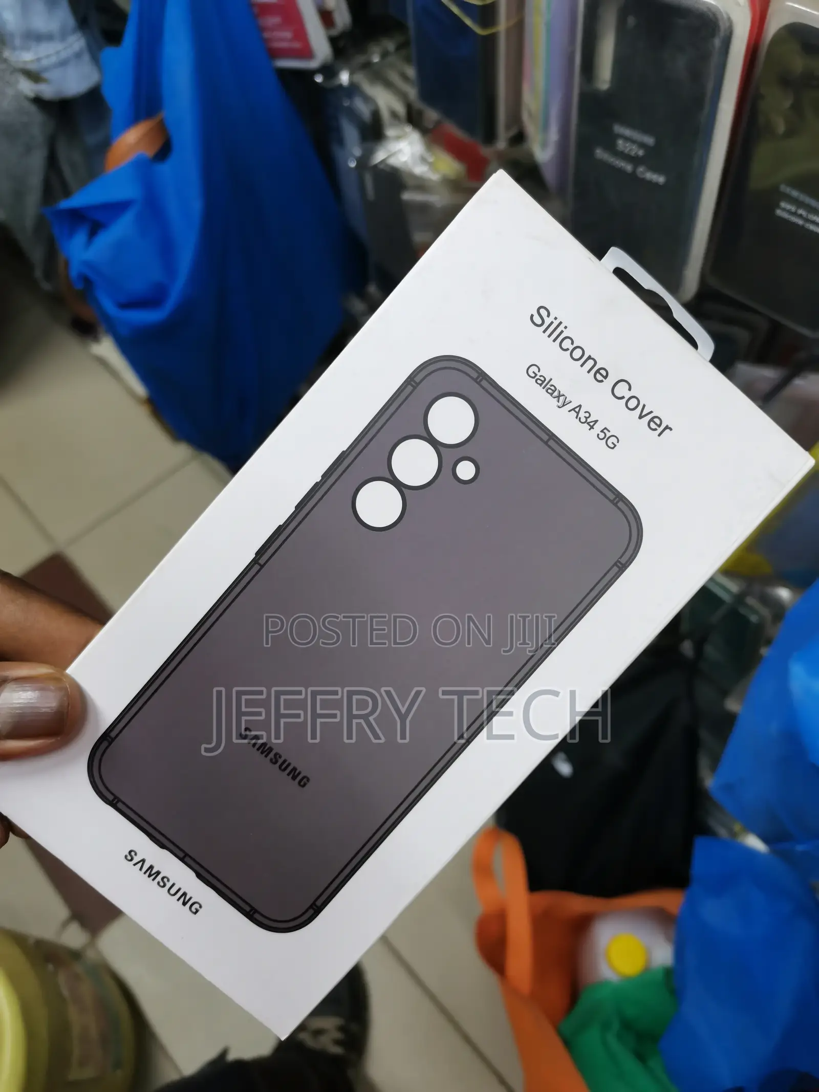 Samsung Galaxy A34 5G Silicone Shockproof Case-Black