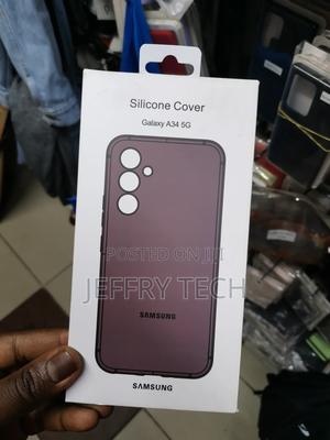 Samsung Galaxy A34 5G Soft Silicone Case-Burgandy - thumbnail 2