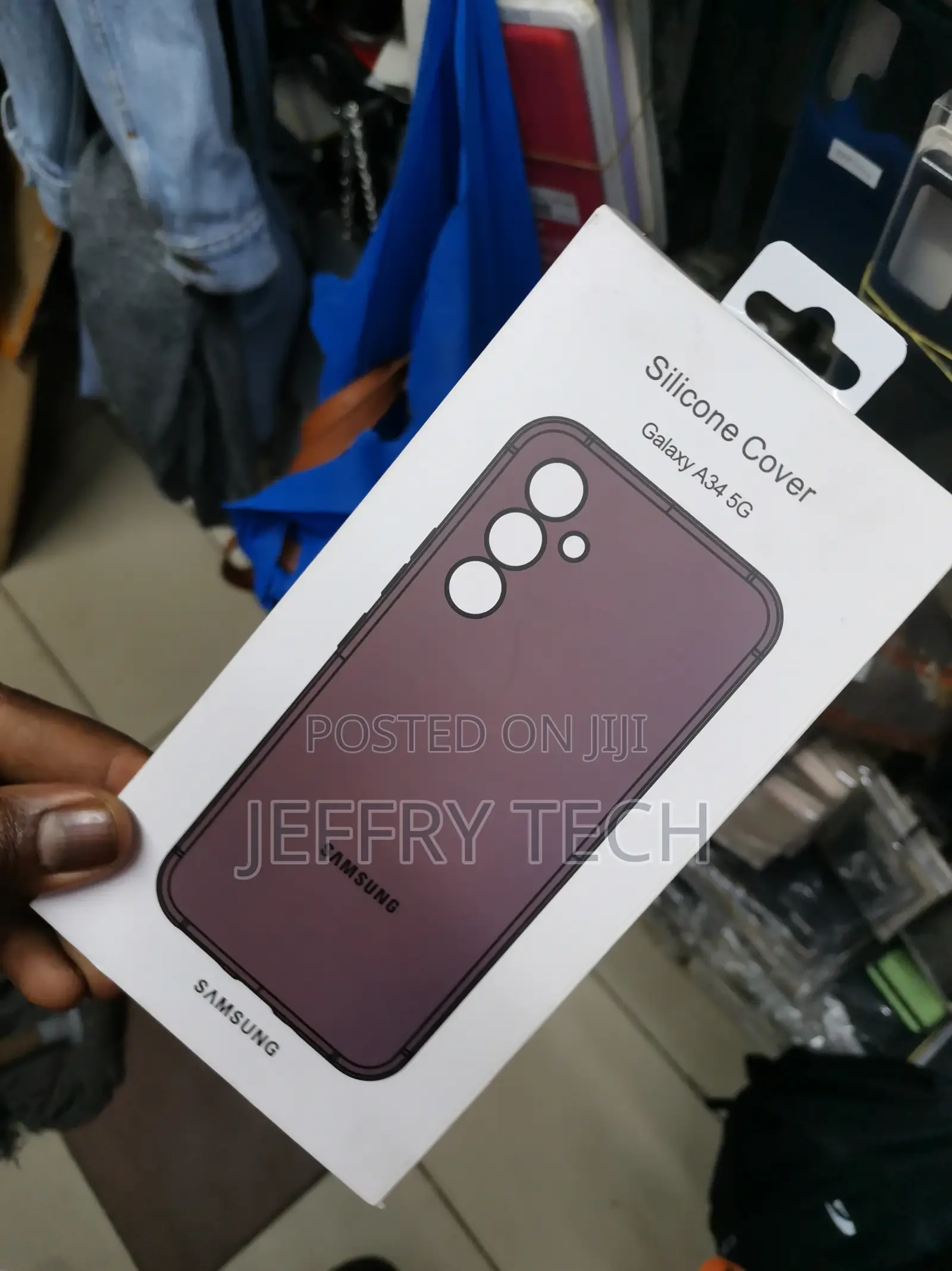 Samsung Galaxy A34 5G Soft Silicone Case-Burgandy