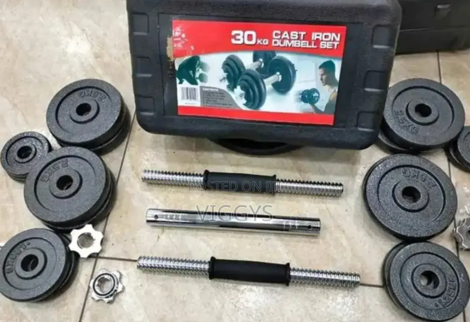 30 KGS Chrome Dumbbells D-57