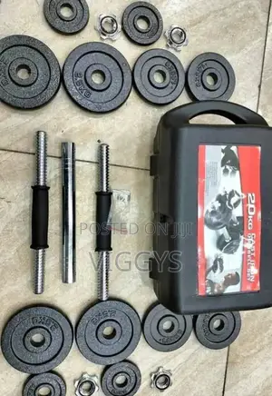 Heavy Duty Brand 20 KGS Chrome Dumbbells H-5