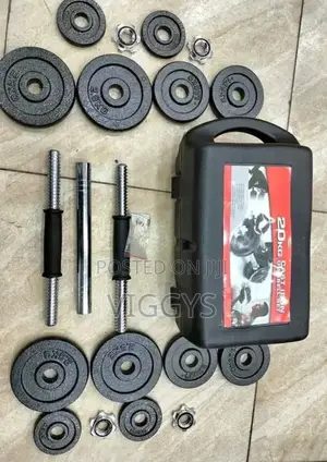 Gym Brand 20 KGS Chrome Dumbbells S-66