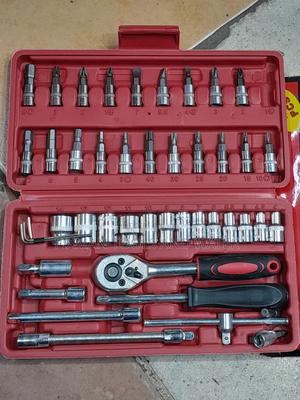 CRV Universal Socket Wrench Spanners Set 46 Piece - thumbnail 2