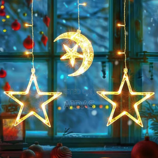 Star Moon Curtain String Lights - thumbnail 2