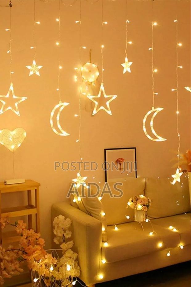 Star Moon Curtain String Lights - thumbnail 3
