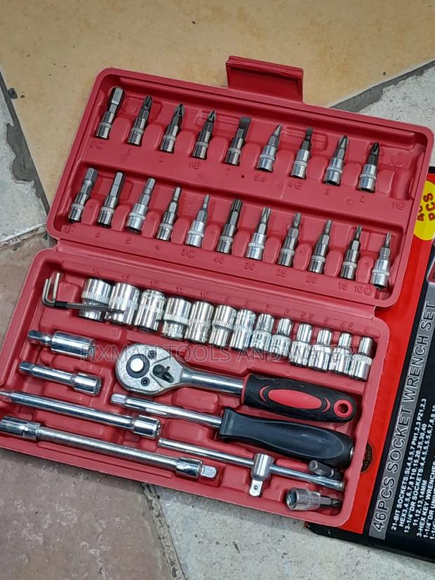 Mechanical Socket Wrench Spanners Screw Driver Set 46 PCS - main view