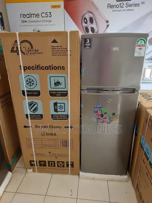 Von 181 Litres Double Fridge Inox