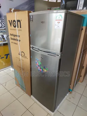 Von 181 Litres Double Fridge Inox
