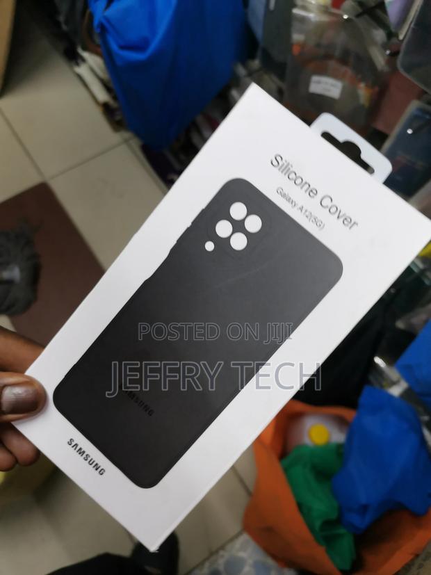 Samsung Galaxy A12 5g Case, Liquid Silicone Case -Black - thumbnail 3