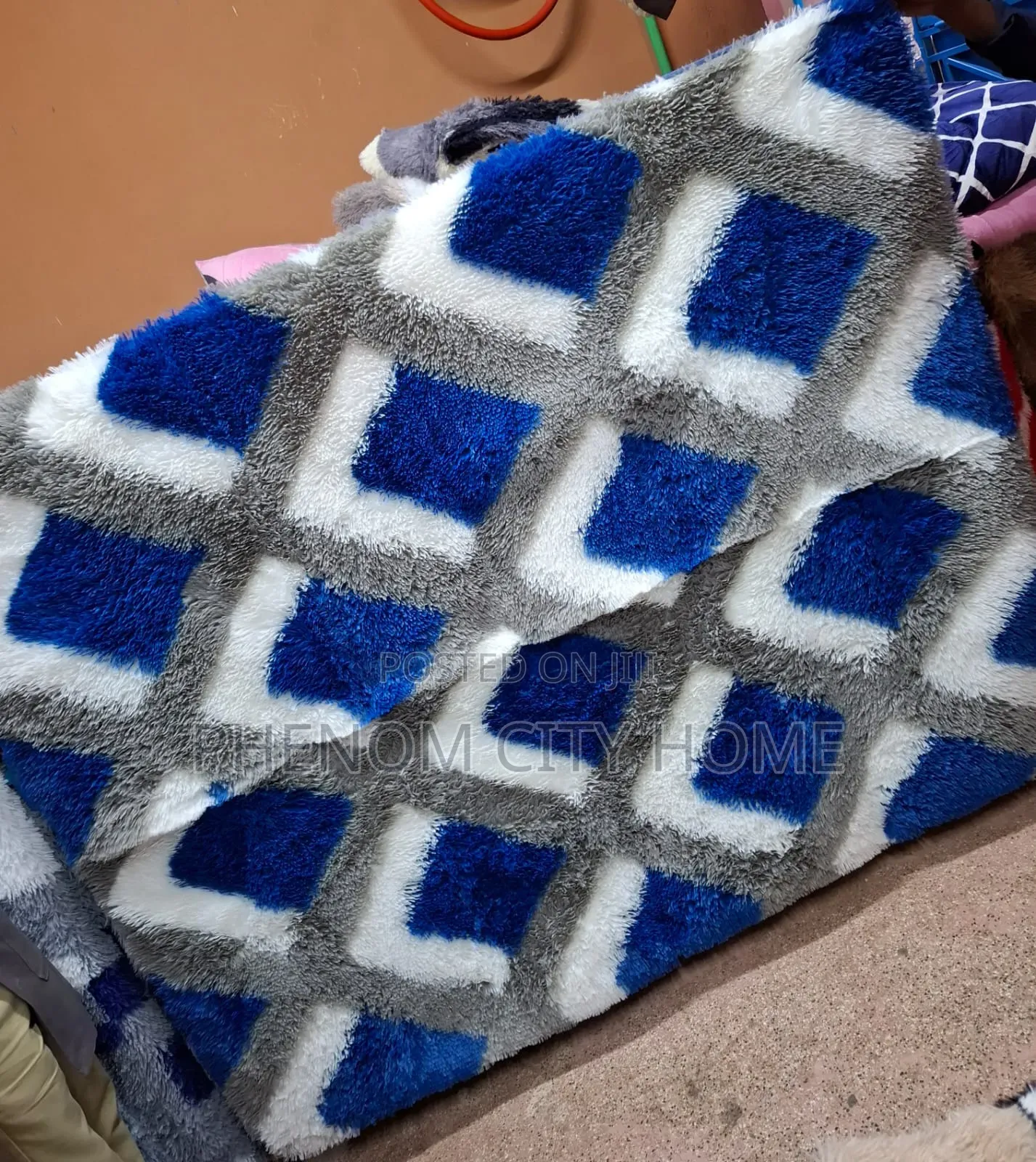 Patched/Patterned Fluffy Carpets