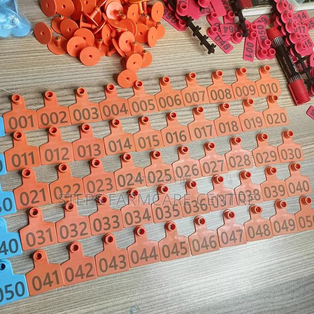 Neatly Numbered Goat Tags
