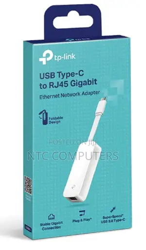 Tp-Link Usb Type C to Gigabit Ethernet Network Adapter Plug