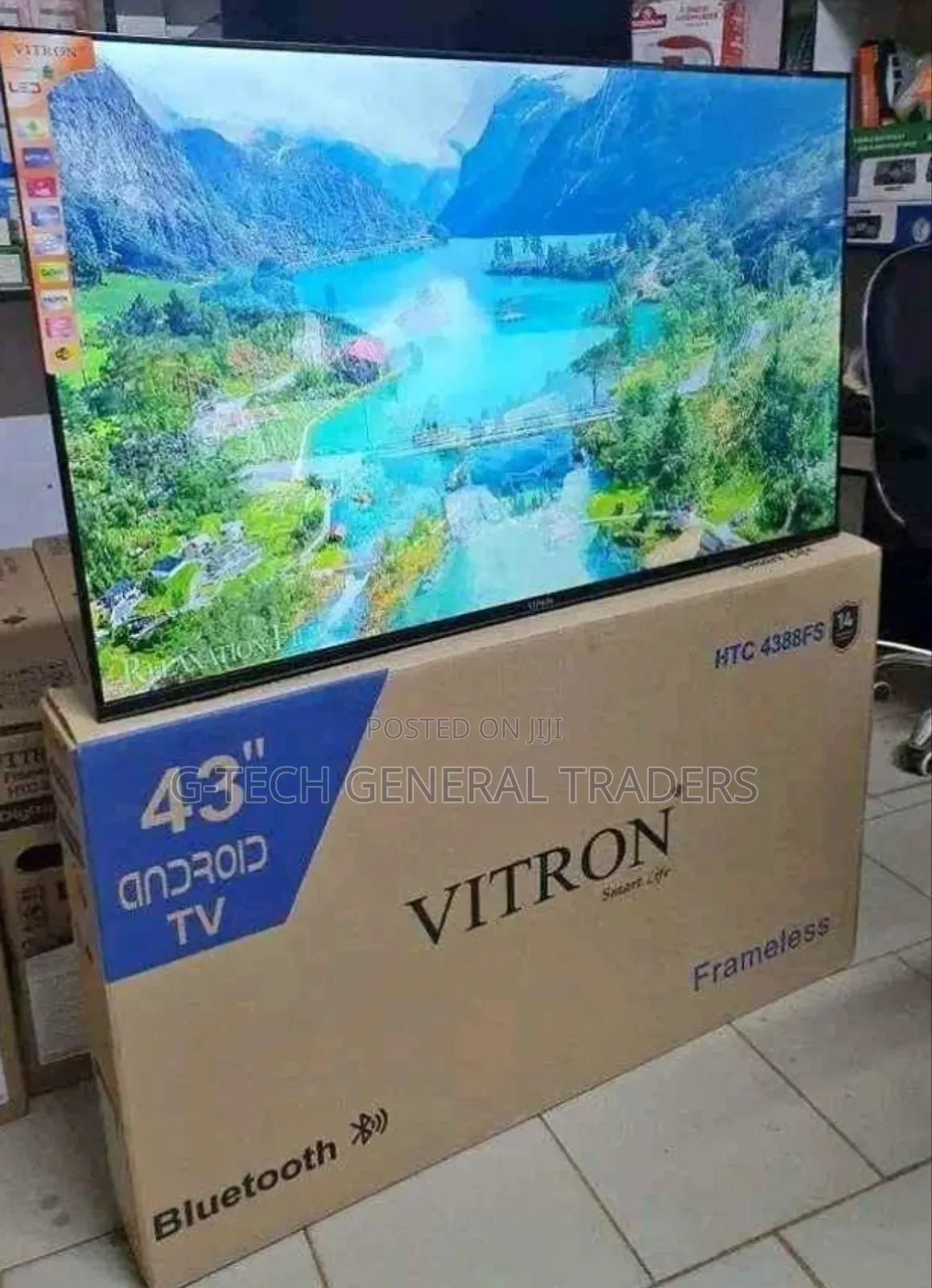 Vitron 4388fs 43" Inches Frameless Smart Android Tv Netflix