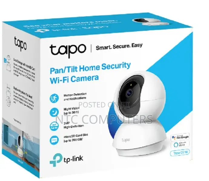Tp-Link Pan/Tilt Home Security Wi-Fi Camera - Tl-Tapo C210