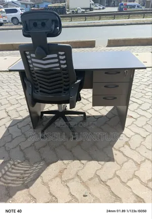 Headrest Office Chair and Study Table